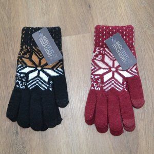 NEW Set of 2 D&Y MAGIC TOUCH GLOVES Touchscreen Friendly